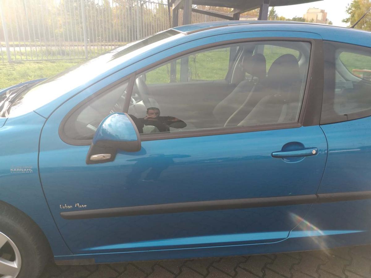 Peugeot 207 original Tür vorn links KMU Blaumetallic 3-Türer Bj.2008